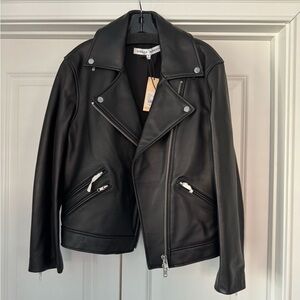Rebecca Minkoff Black Leather Moto Jacket
